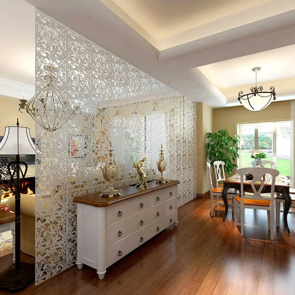Shoji Screen Divider - For Home Fashion 12Pcs Hollow Pattern