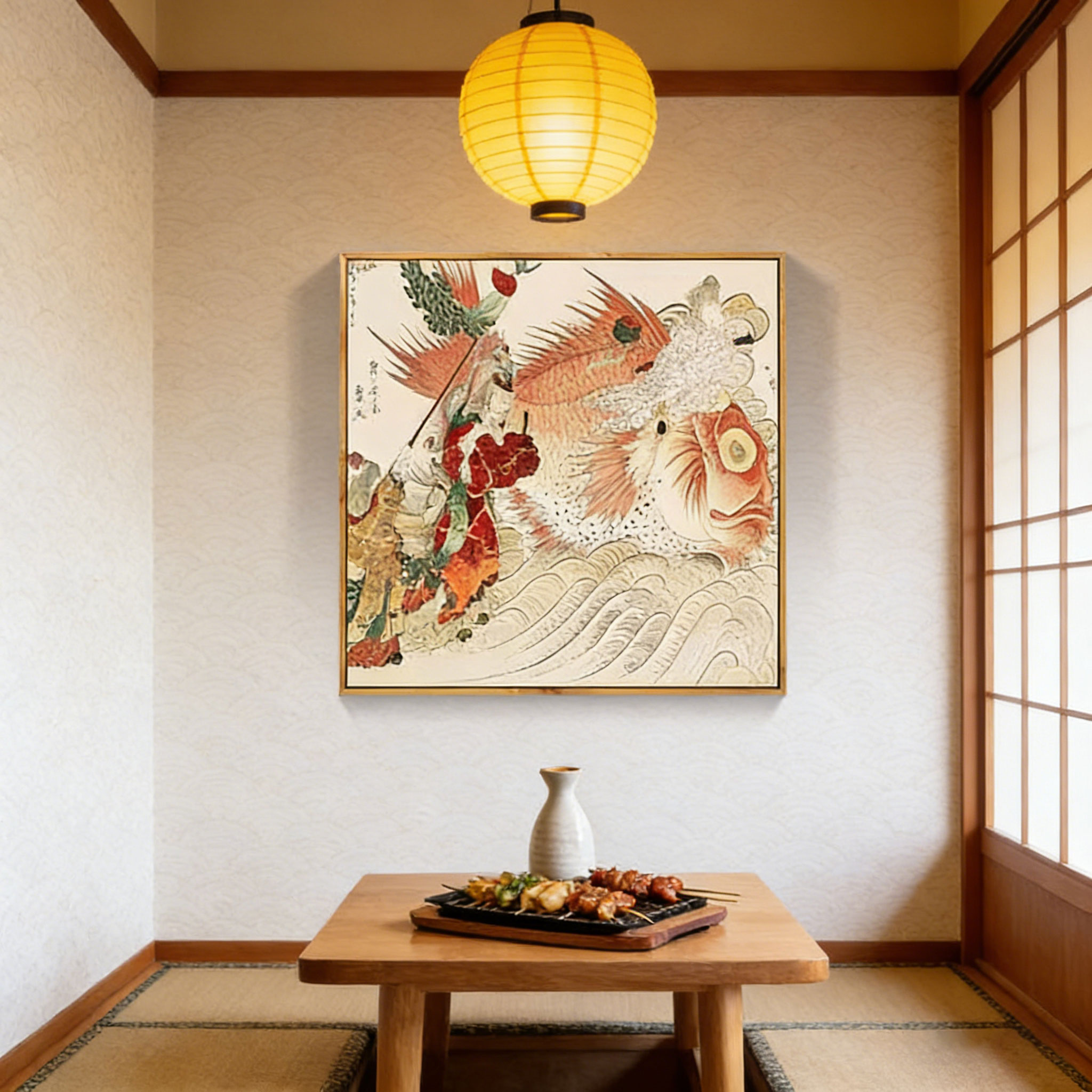 Japanese Ukiyo-e Style Lobster - Japanese Restaurant Lifestyle review and price