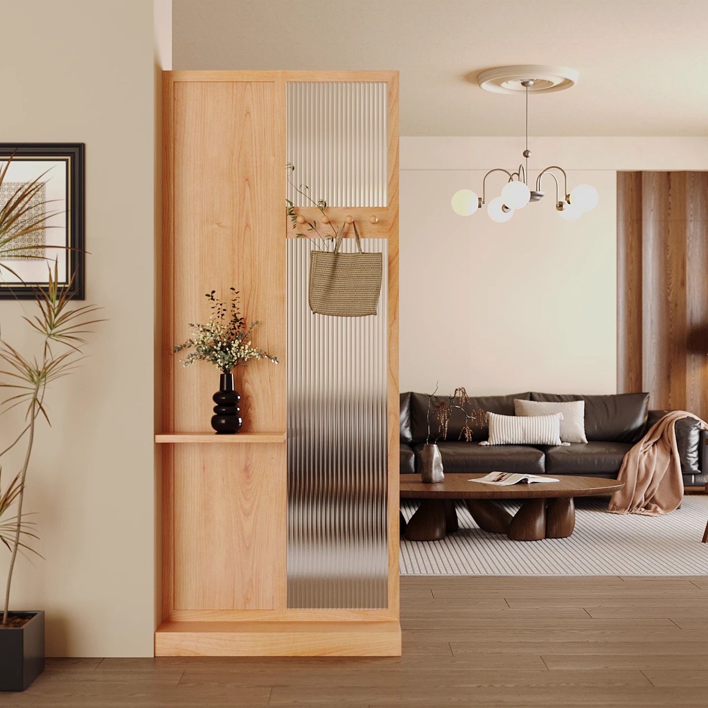 Chinese Solid Wood Entrance En - Shoji Screen Divider review and price