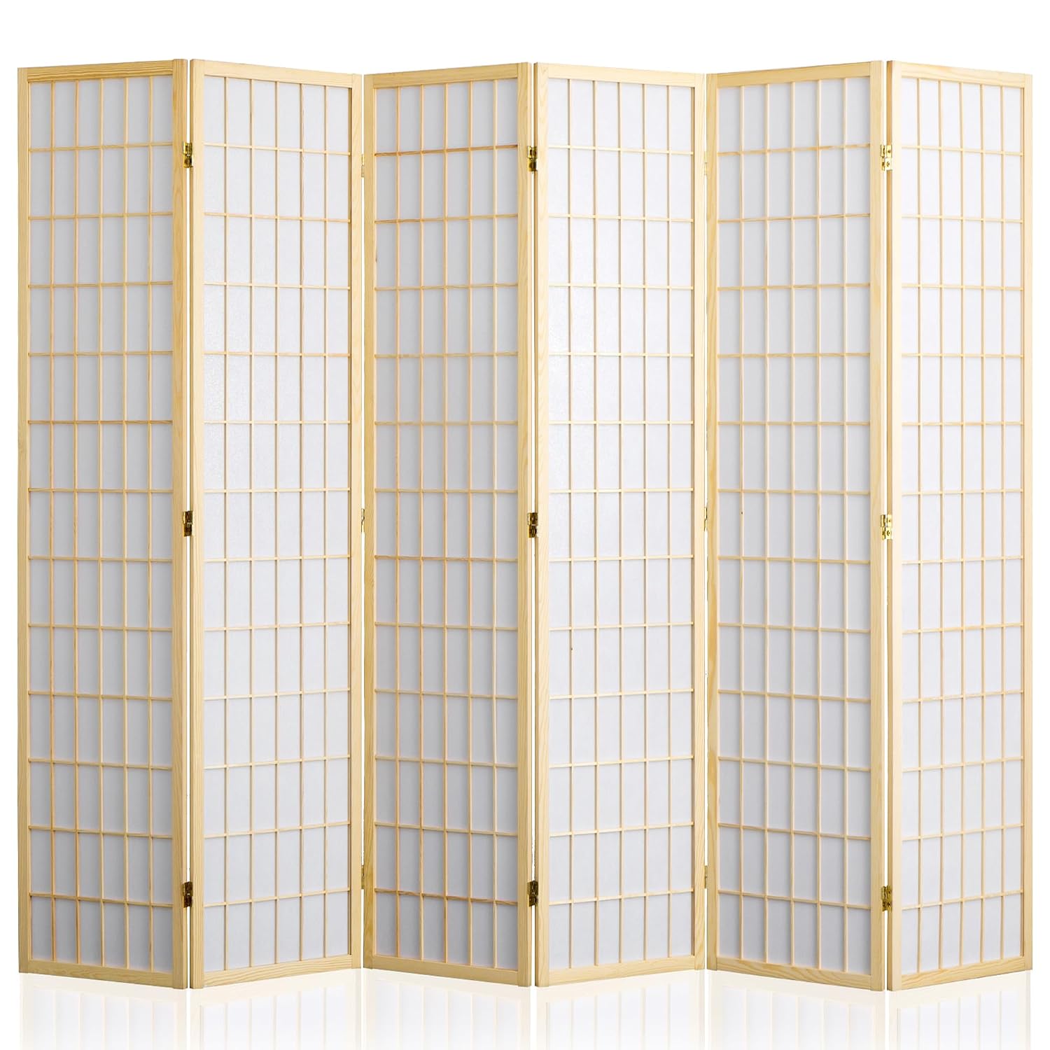 6 Panel Folding Room Divider P - Shoji Screen Divider review and price