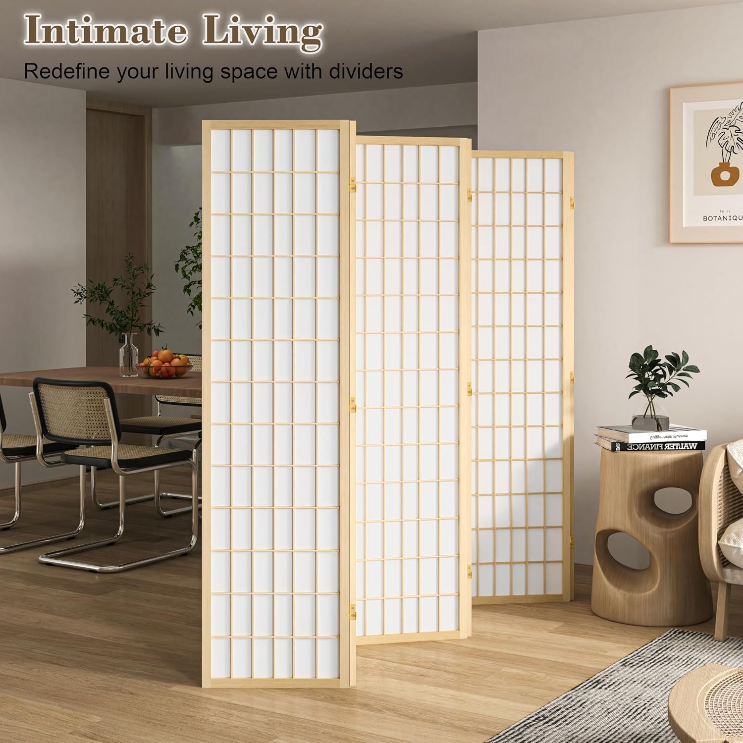 6 Panel Folding Room Divider P - Shoji Screen Divider review and price