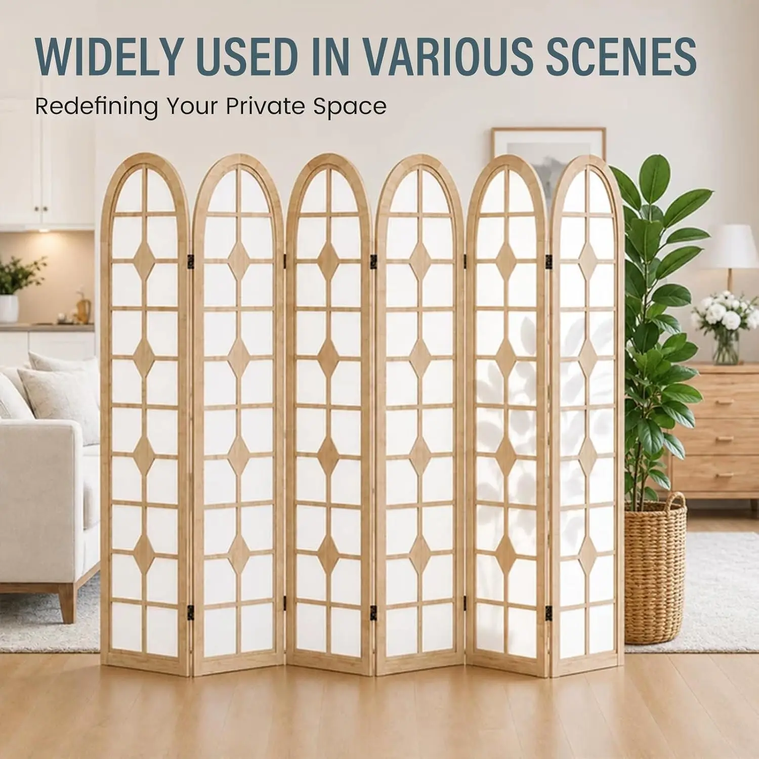 6 Panel Shoji Room Divider, Wo - Shoji Screen Divider review and price