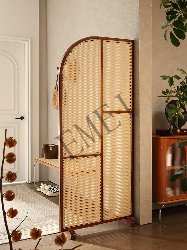 Retro Solid Wood Rattan Subare - Shoji Screen Divider review and price