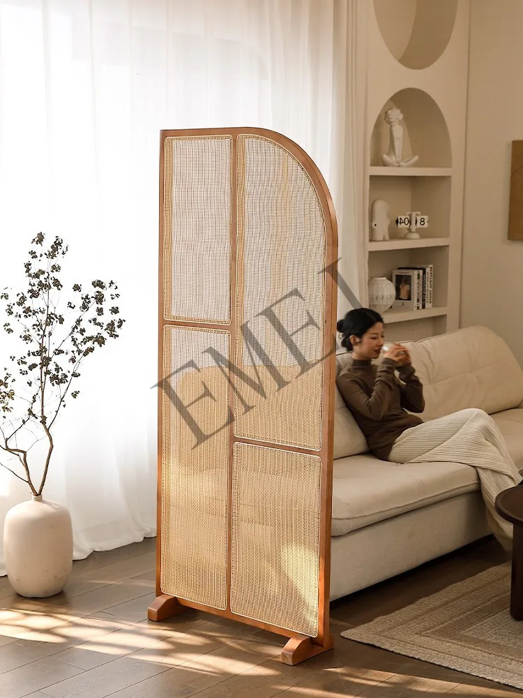 Retro Solid Wood Rattan Subare - Shoji Screen Divider review and price
