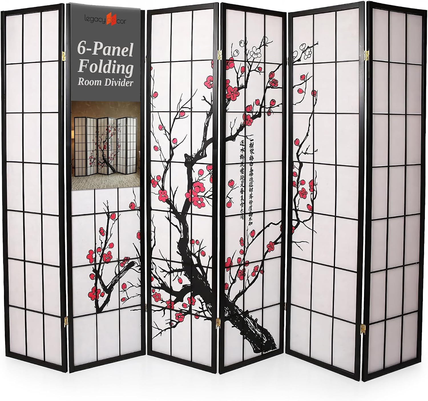 6-Panel Room Divider Shoji Sty - Shoji Screen Divider review and price