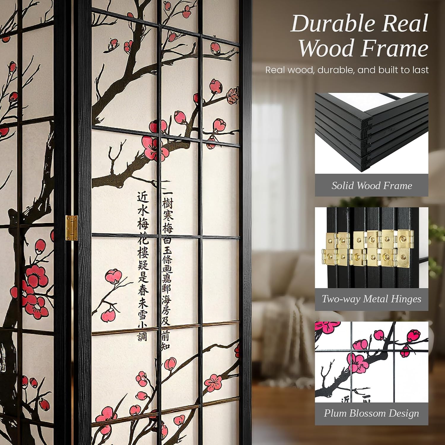 6-Panel Room Divider Shoji Sty - Shoji Screen Divider review and price