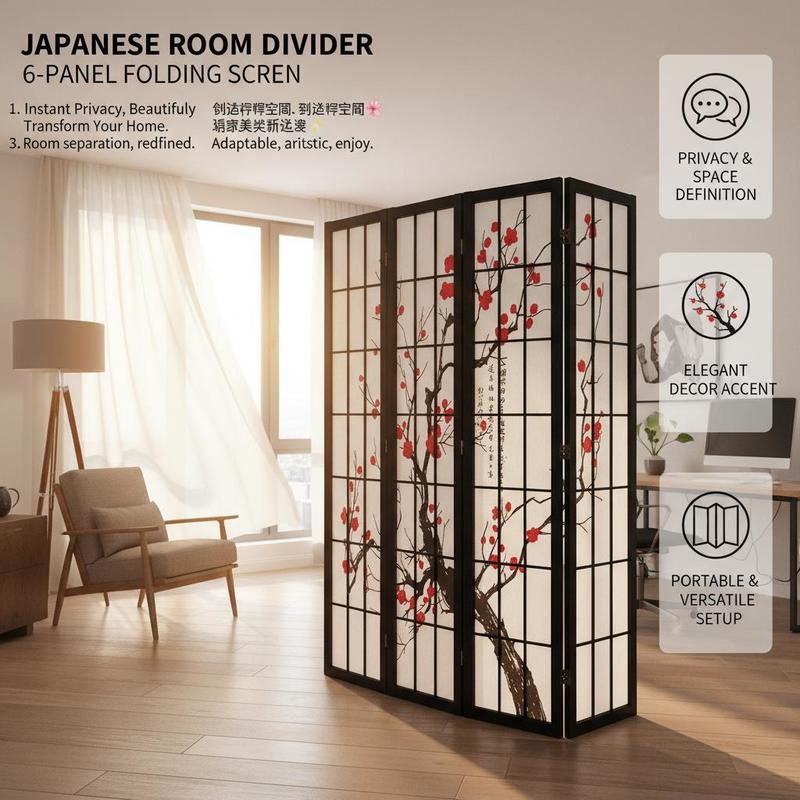 Japanese Shoji Screen 6 Panel  - Shoji Screen Divider review and price